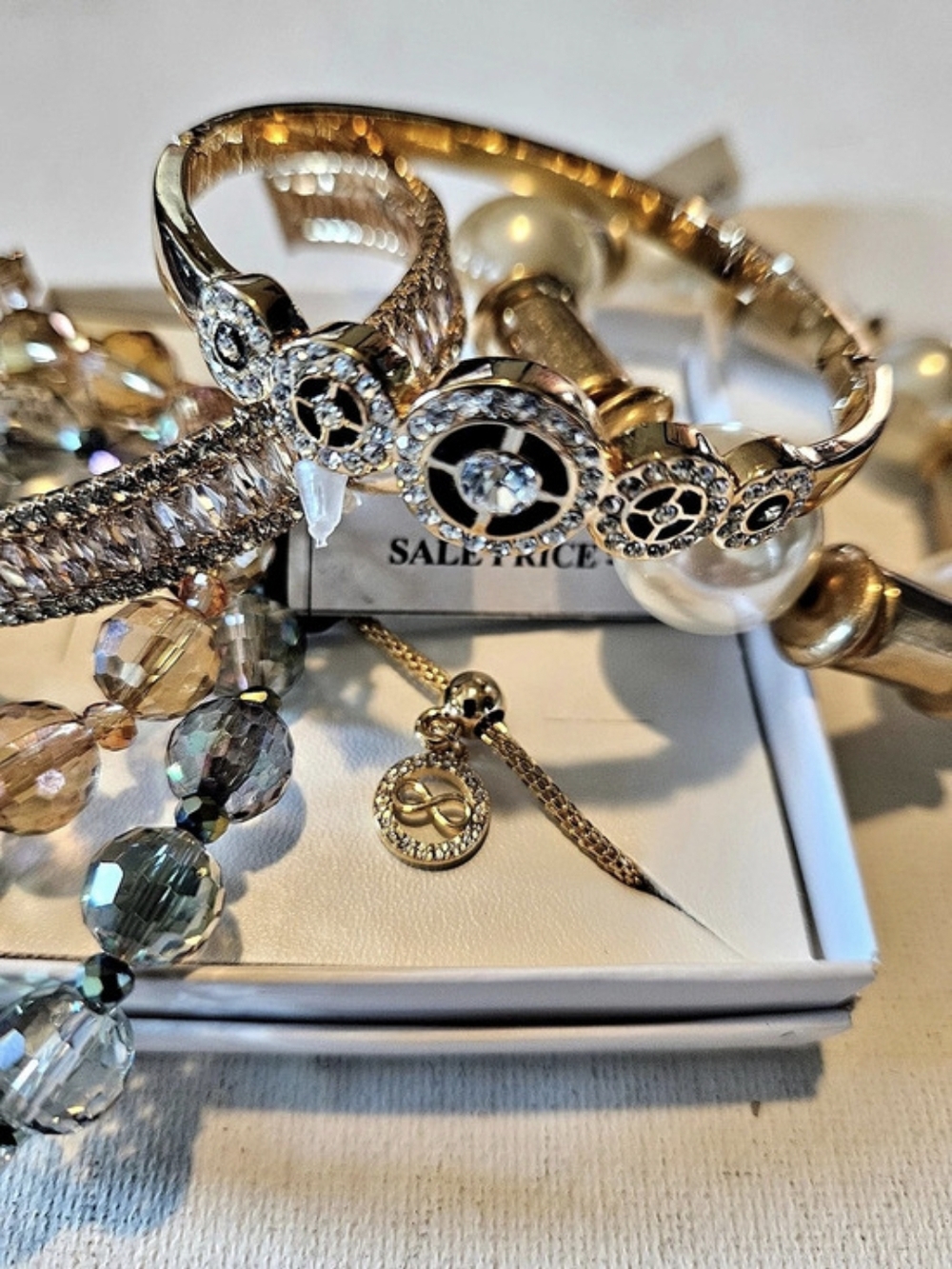 Gold-Tone Bracelet Jewelry Set